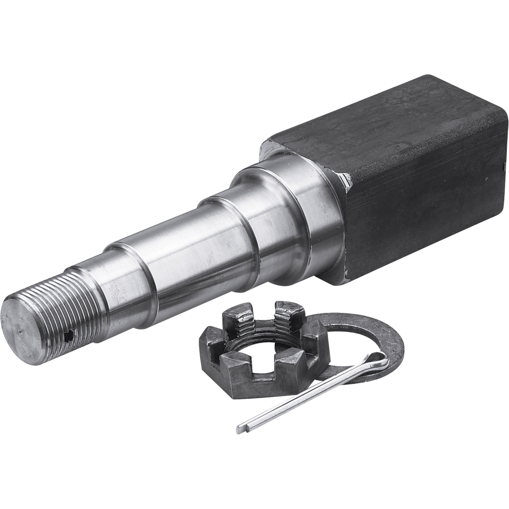 Ultra-Tow Trailer Axle Spindle, 1-3/4in. Square, 8in.L, Single